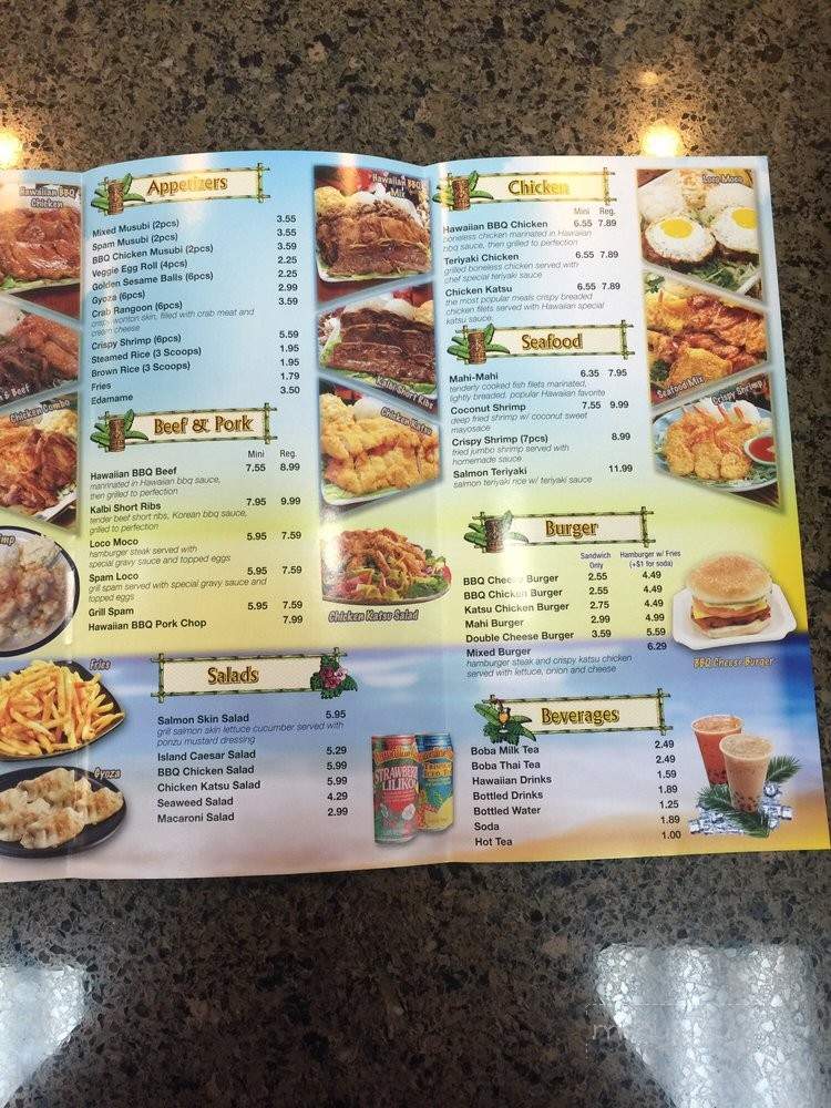 CC Hawaiian BBQ - Lancaster, CA menu_pic