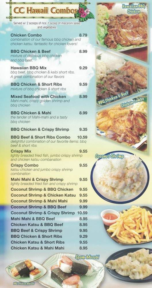 CC Hawaiian BBQ - Lancaster, CA menu_pic