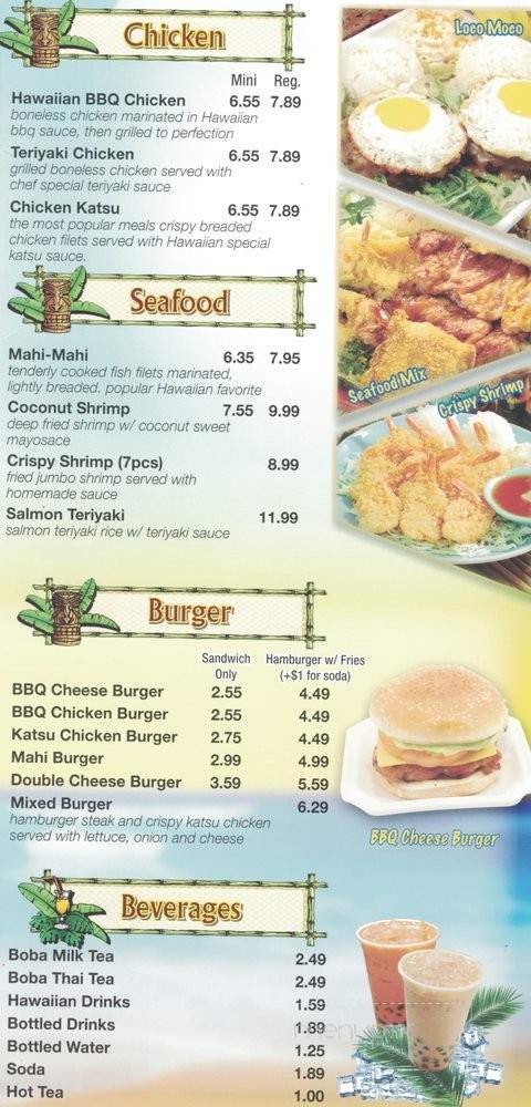 CC Hawaiian BBQ - Lancaster, CA menu_pic