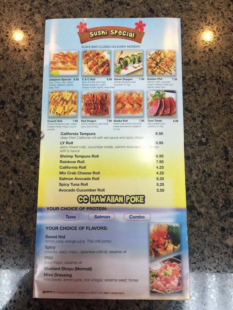 CC Hawaiian BBQ - Lancaster, CA menu_pic