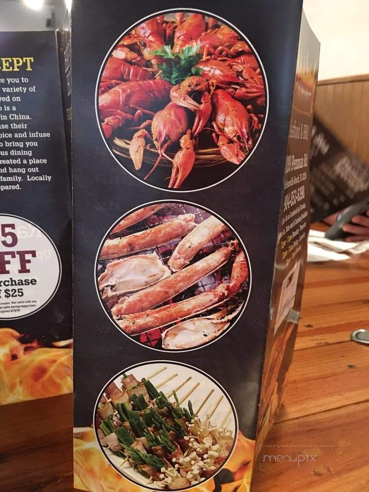 Flaming Seafood and Shao Kao BBQ - Jacksonville Beach, FL menu_pic