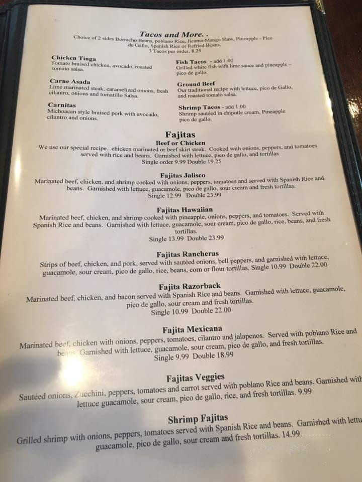 Nacho's Authentic Mexican - Cabot, AR menu_pic