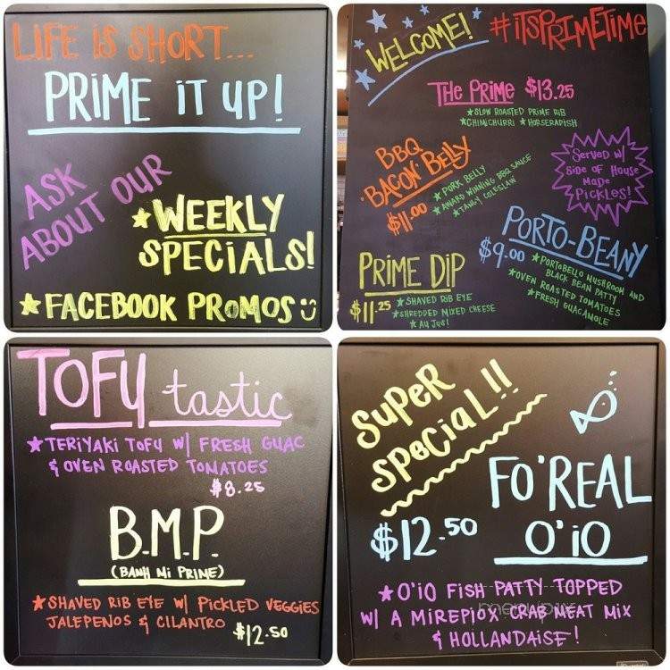 Prime Sandwiches - Honolulu, HI menu_pic