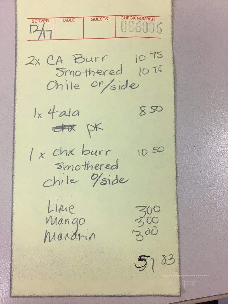 Tio's Tamales - Honolulu, HI menu_pic