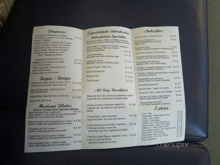 Restaurant Carmelitas - Pittsburg, CA menu_pic