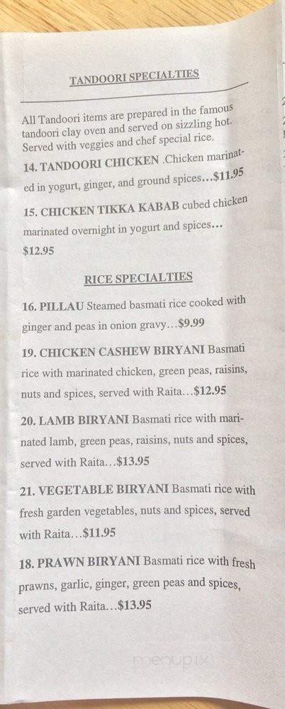 Aman Cuisine of India - Lynnwood, WA menu_pic