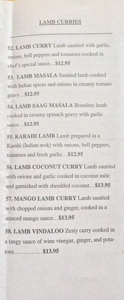 Aman Cuisine of India - Lynnwood, WA menu_pic