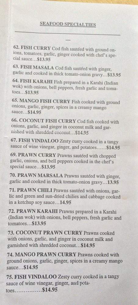 Aman Cuisine of India - Lynnwood, WA menu_pic