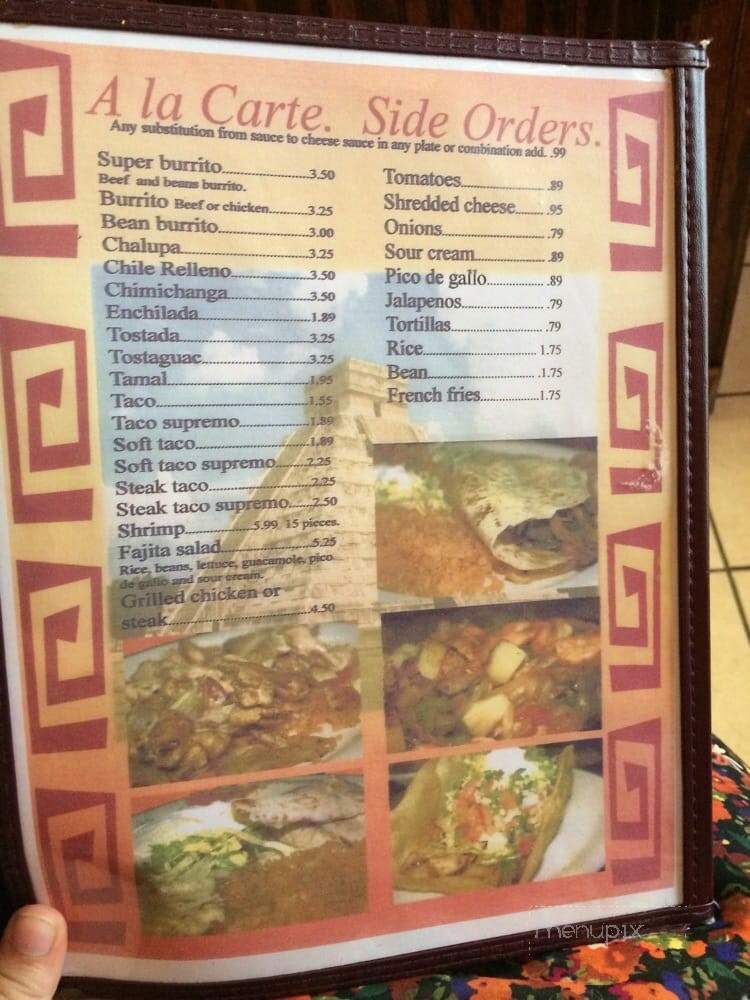 El Rey Mexican Restaurant - Burkesville, KY menu_pic