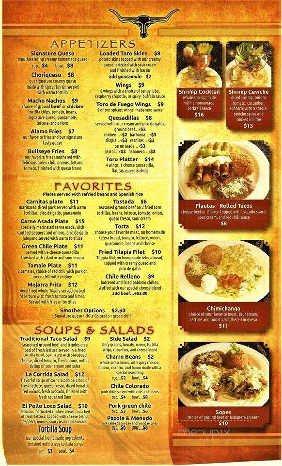 El Toro Mexican Cantina - Casper, WY menu_pic