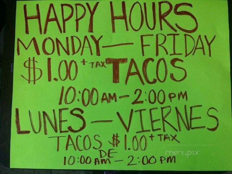 Taqueria La Topa - Everett, WA menu_pic