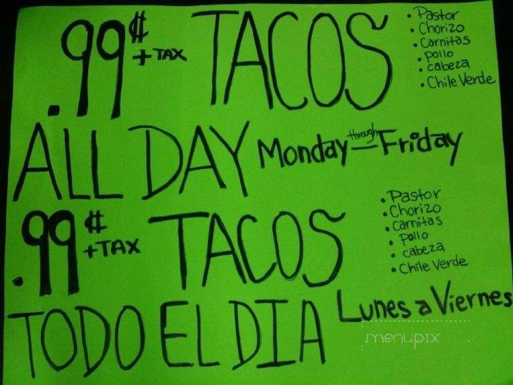Taqueria La Topa - Everett, WA menu_pic