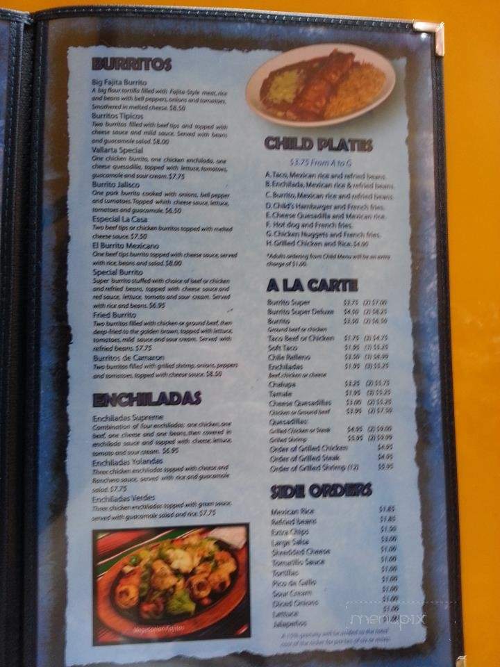 Los Primos Mexican Restaurant - Celina, TN menu_pic