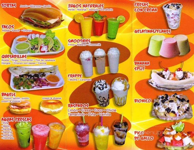 Santos Juice Bar - Norwalk, CA menu_pic