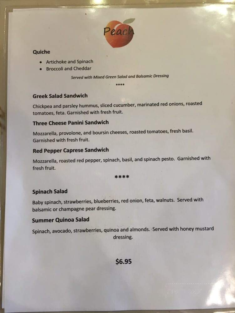 Peach Cafe - Folsom, CA menu_pic