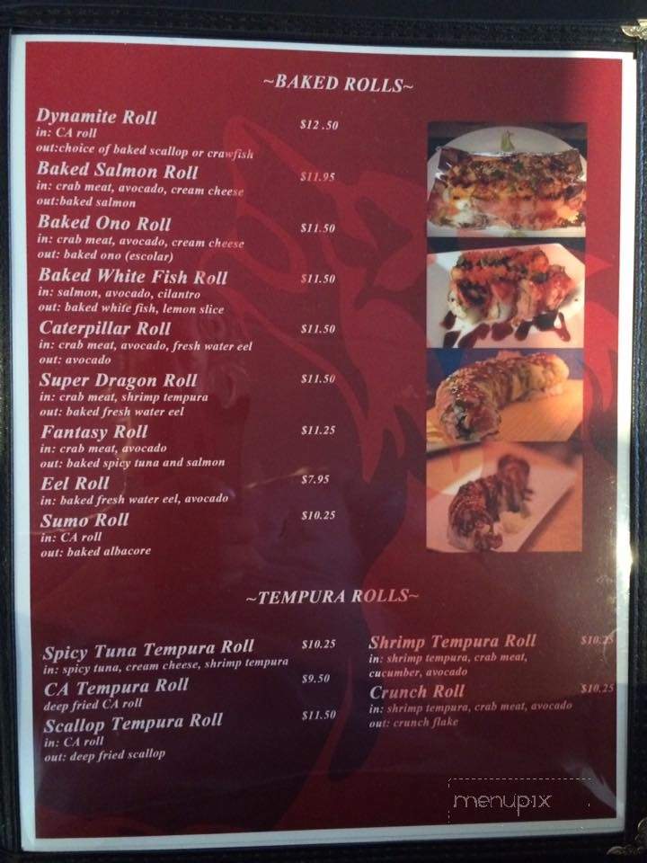 Okami Sushi - Lancaster, CA menu_pic
