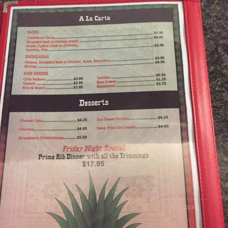 El Patron Family Restaurant - Phelan, CA menu_pic