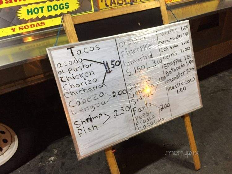 Mariella's Tacos - Los Angeles, CA menu_pic