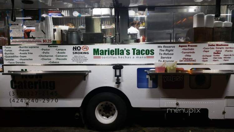 Mariella's Tacos - Los Angeles, CA menu_pic