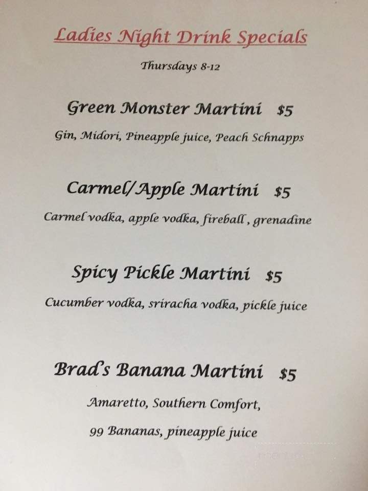 Bozo's Bar and Grille - Toledo, OH menu_pic