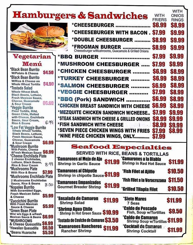 Mexico Lindo - San Diego, CA menu_pic