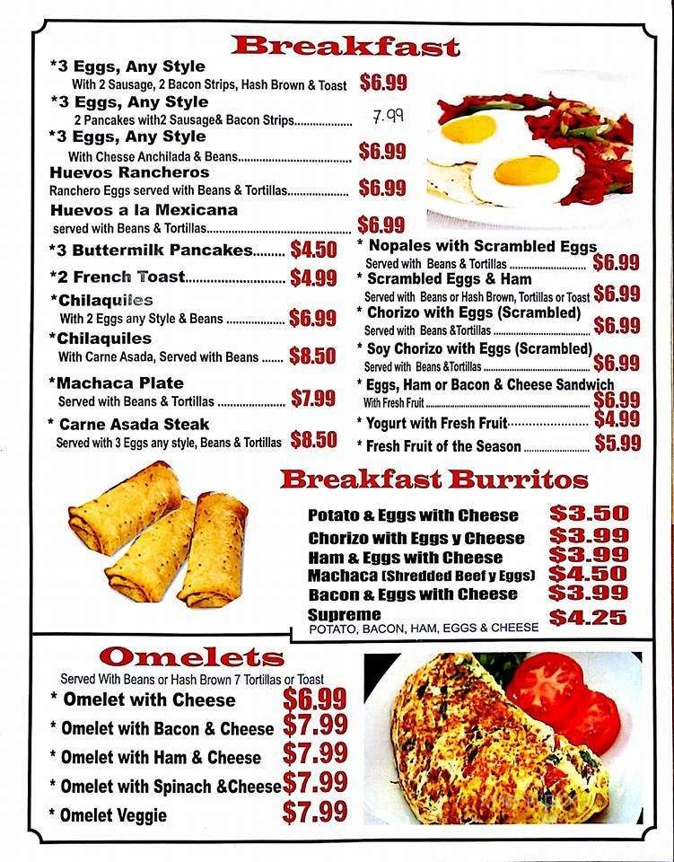 Mexico Lindo - San Diego, CA menu_pic