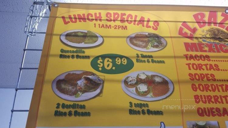 El Bazar Mexicano 2 - Shreveport, LA menu_pic
