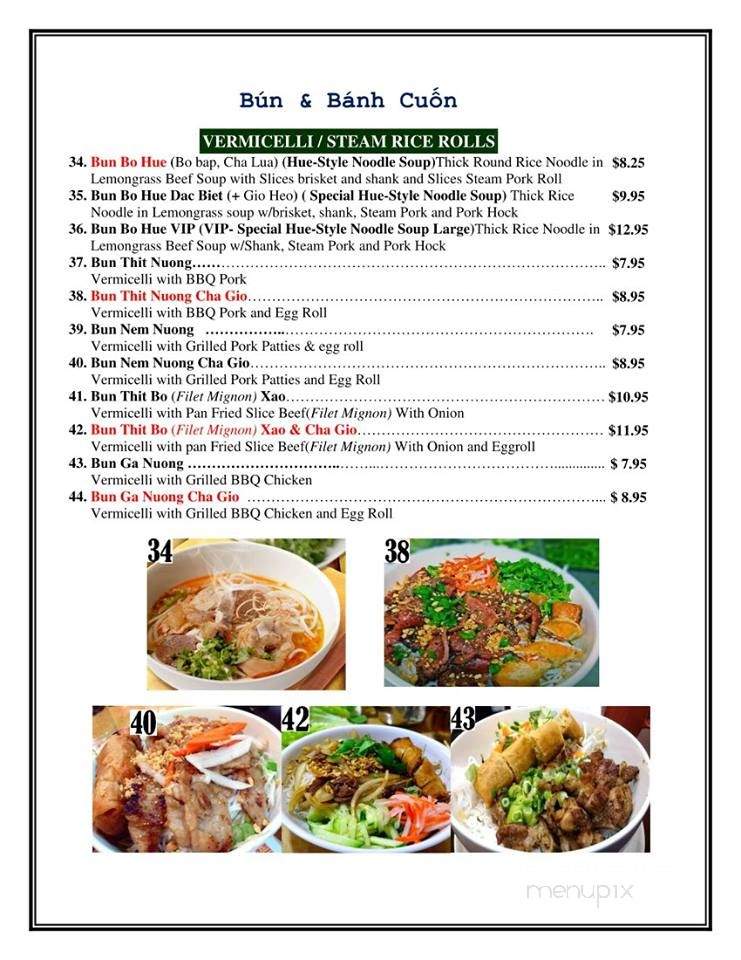 Pho Viet Nam - Mesa, AZ menu_pic