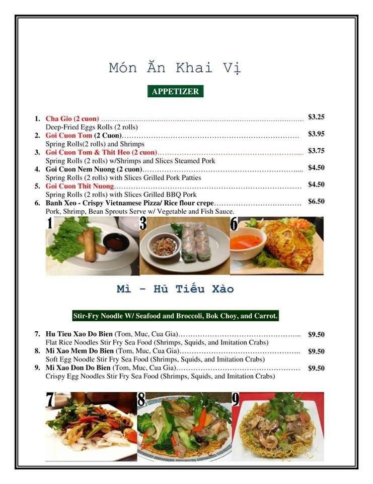 Pho Viet Nam - Mesa, AZ menu_pic