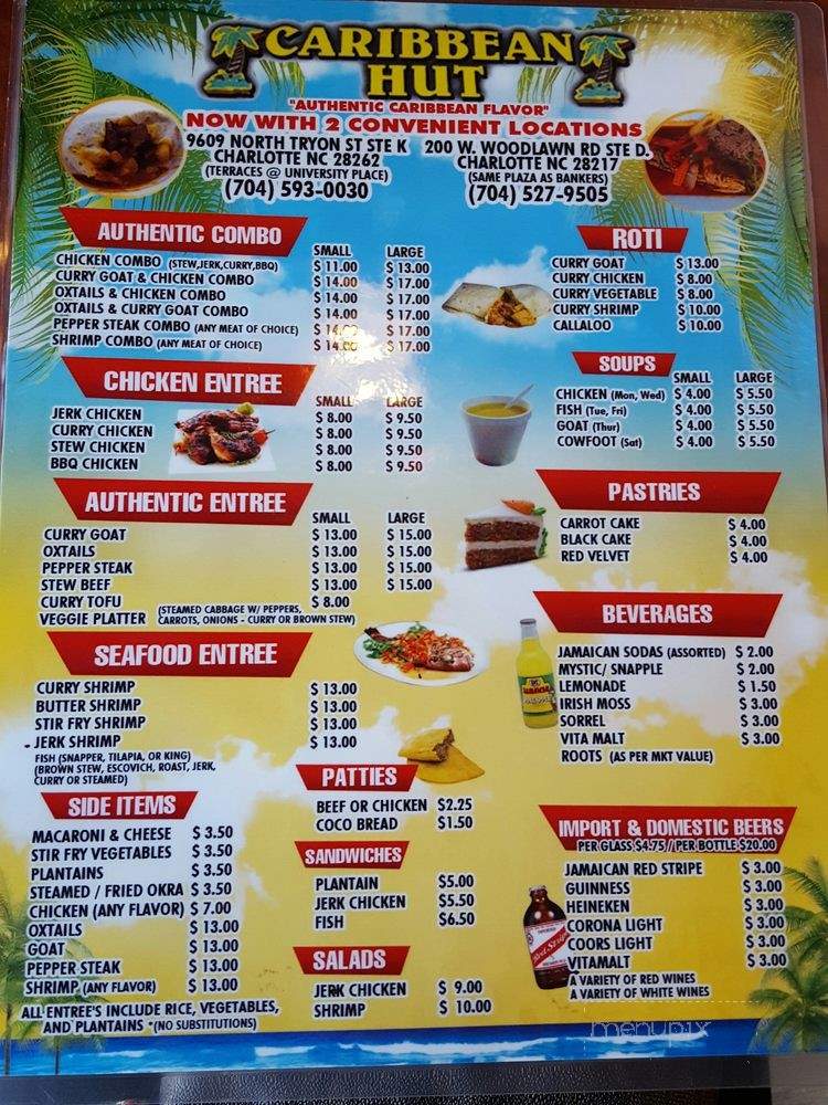 Caribbean Hut - Gastonia, NC menu_pic
