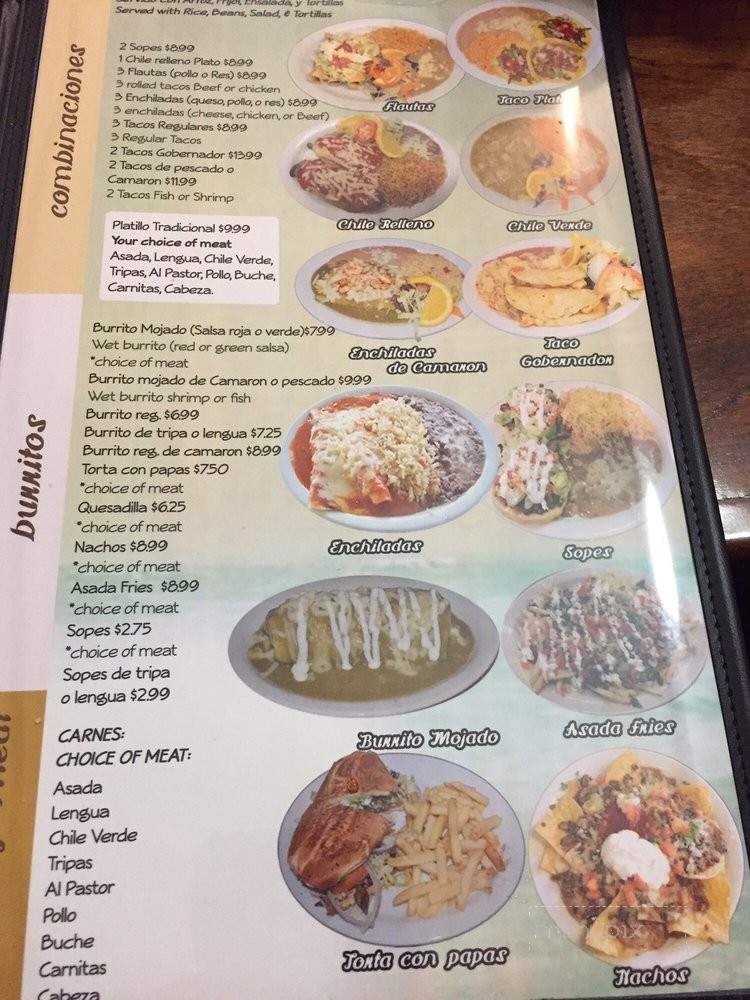 Valle Grullense Bar & Grill - Hanford, CA menu_pic