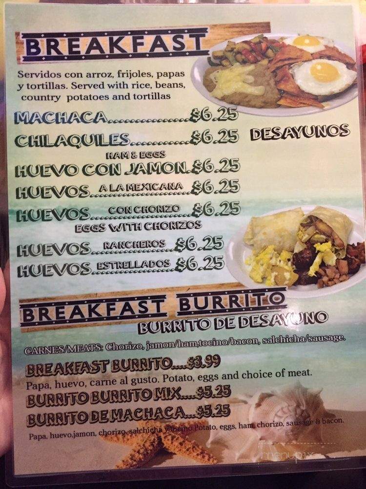 Valle Grullense Bar & Grill - Hanford, CA menu_pic
