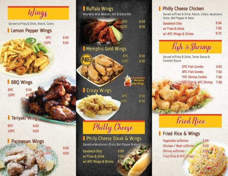 In and Out Buffalo Wings - Memphis, TN menu_pic