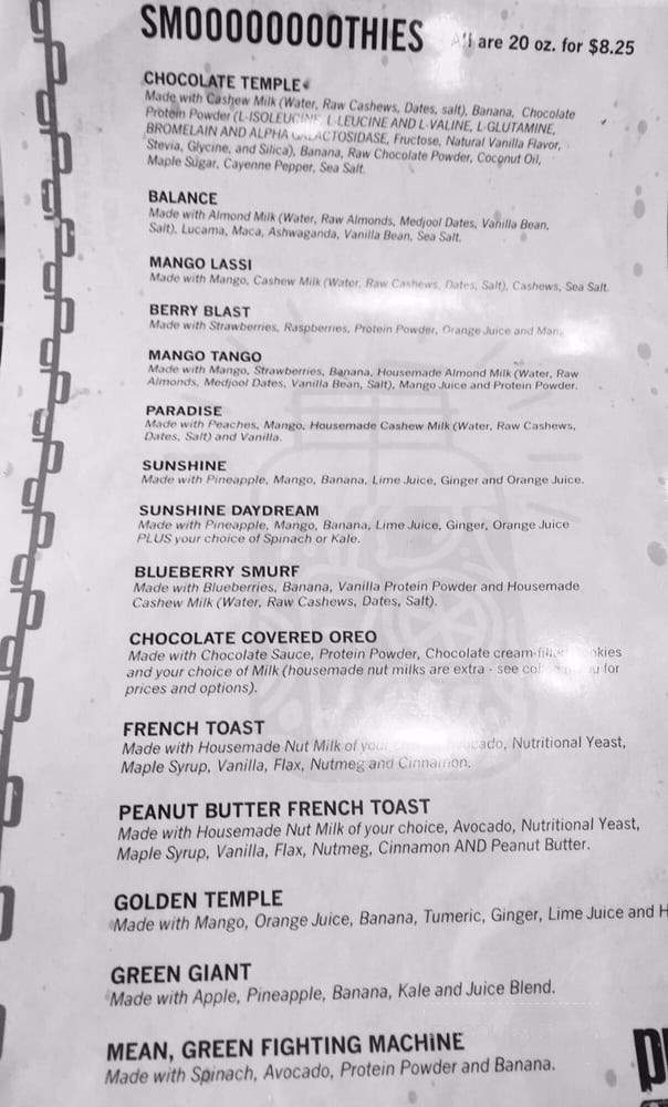 Press and Grind - Atlanta, GA menu_pic