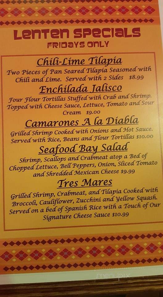 El Torero - Cortland, OH menu_pic
