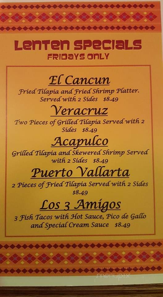 El Torero - Cortland, OH menu_pic
