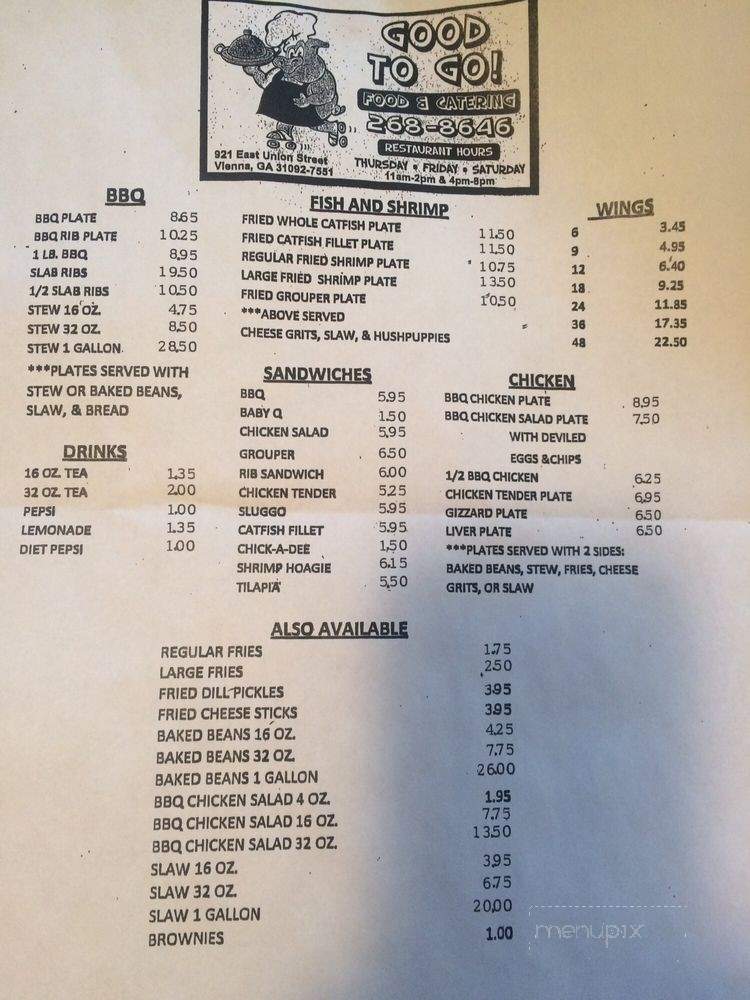 /29057560/Good-To-Go-Food-and-Catering-Vienna-GA - Vienna, GA