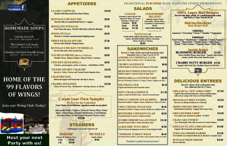 Donna's Tavern & Restaurant - Dundalk, MD menu_pic