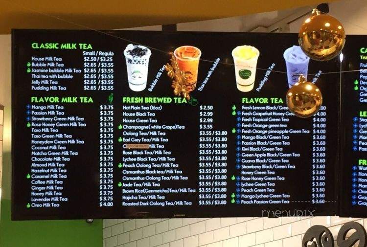 Mr. Green Bubble - Walnut Creek, CA menu_pic