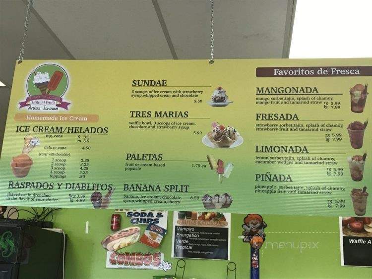 Fresca Paleteria Y Neveria - Concord, CA menu_pic
