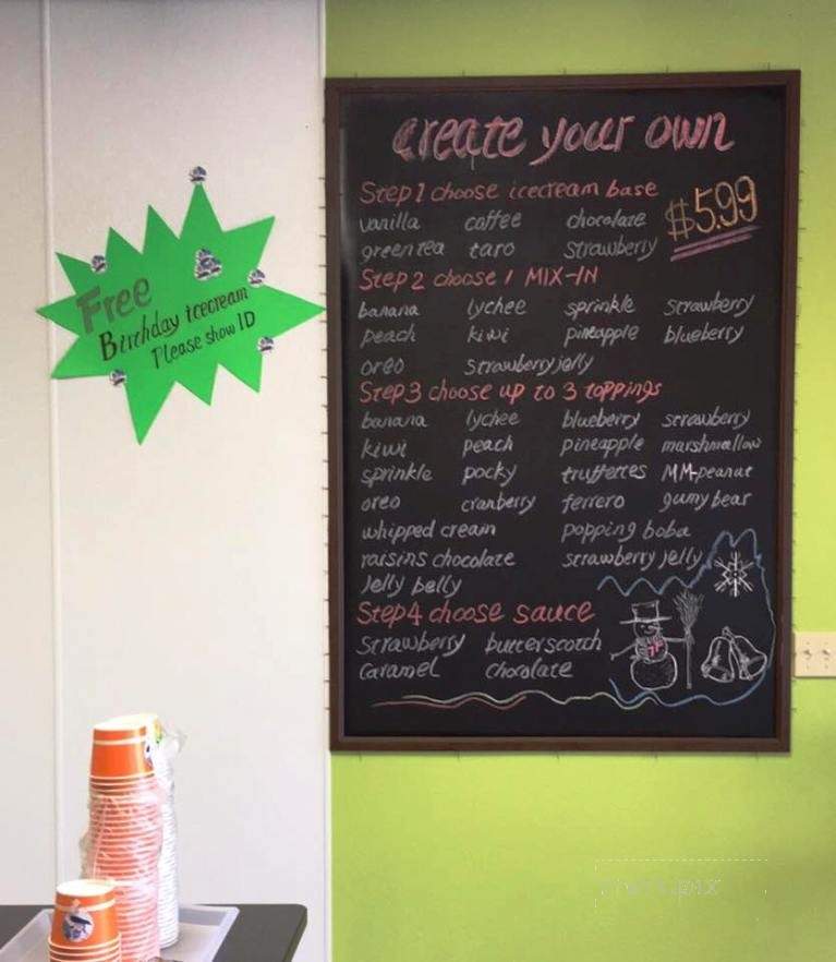 7F Ice Cream Rolls - Carrollton, TX menu_pic