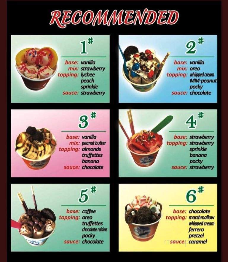 7F Ice Cream Rolls - Carrollton, TX menu_pic