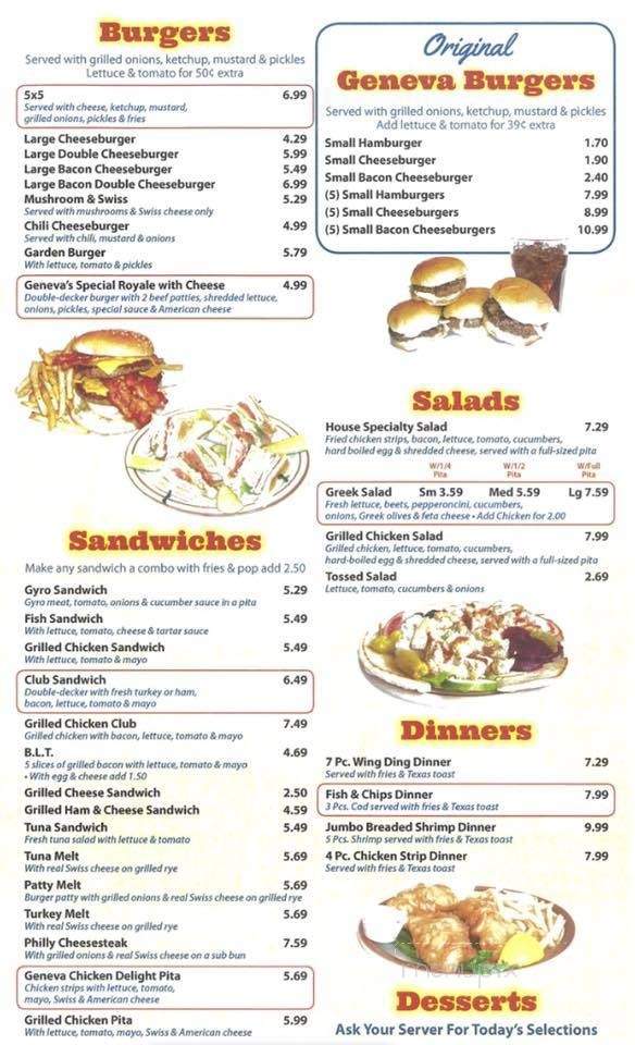Geneva's Burgers - Eastpointe, MI menu_pic