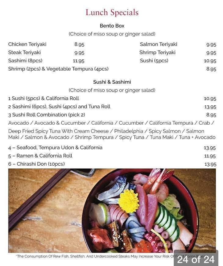 Sushi Heeya - Flowery Branch, GA menu_pic