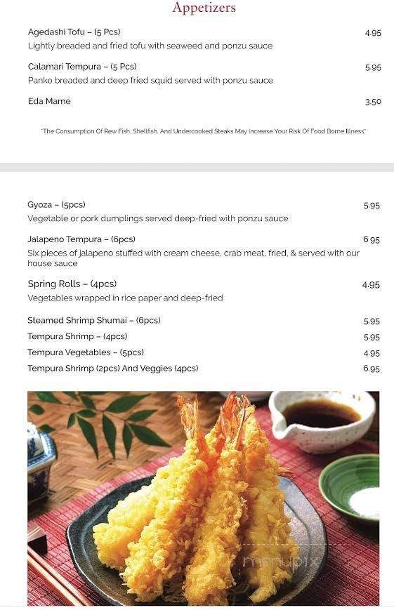 Sushi Heeya - Flowery Branch, GA menu_pic