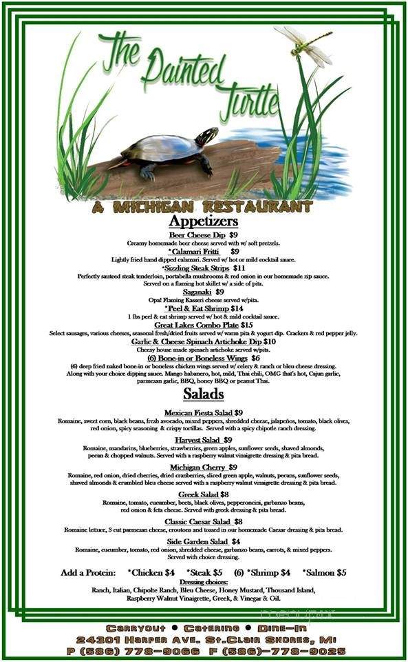 The Painted Turtle - Saint Clair Shores, MI menu_pic