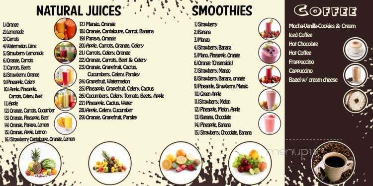 Ya Ya's Ice Cream & Juice Bar - Los Angeles, CA menu_pic