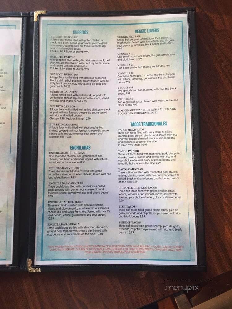 Sabores Mexico Bar & Grill - Suwanee, GA menu_pic