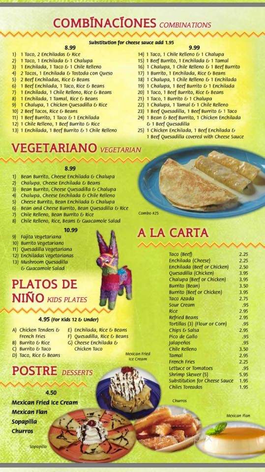 Charras and Tequila - Devils Lake, ND menu_pic