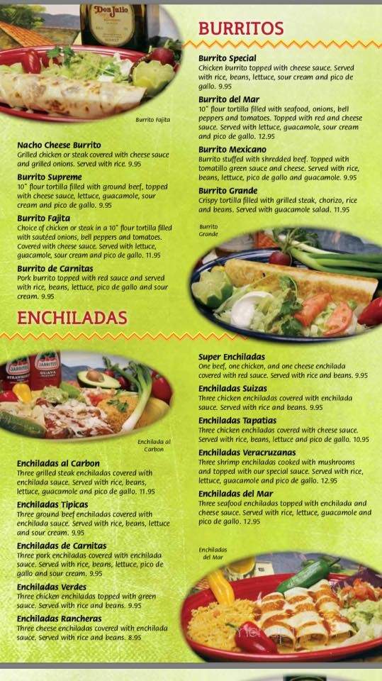 Charras and Tequila - Devils Lake, ND menu_pic